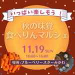11月19日(日)秋の味覚食べりんマルシェ開催します