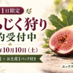 【10月10日開催】1日限定のいちじく狩り！開催